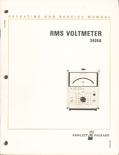 HewlettPackard - 3400a Rms Voltmeter